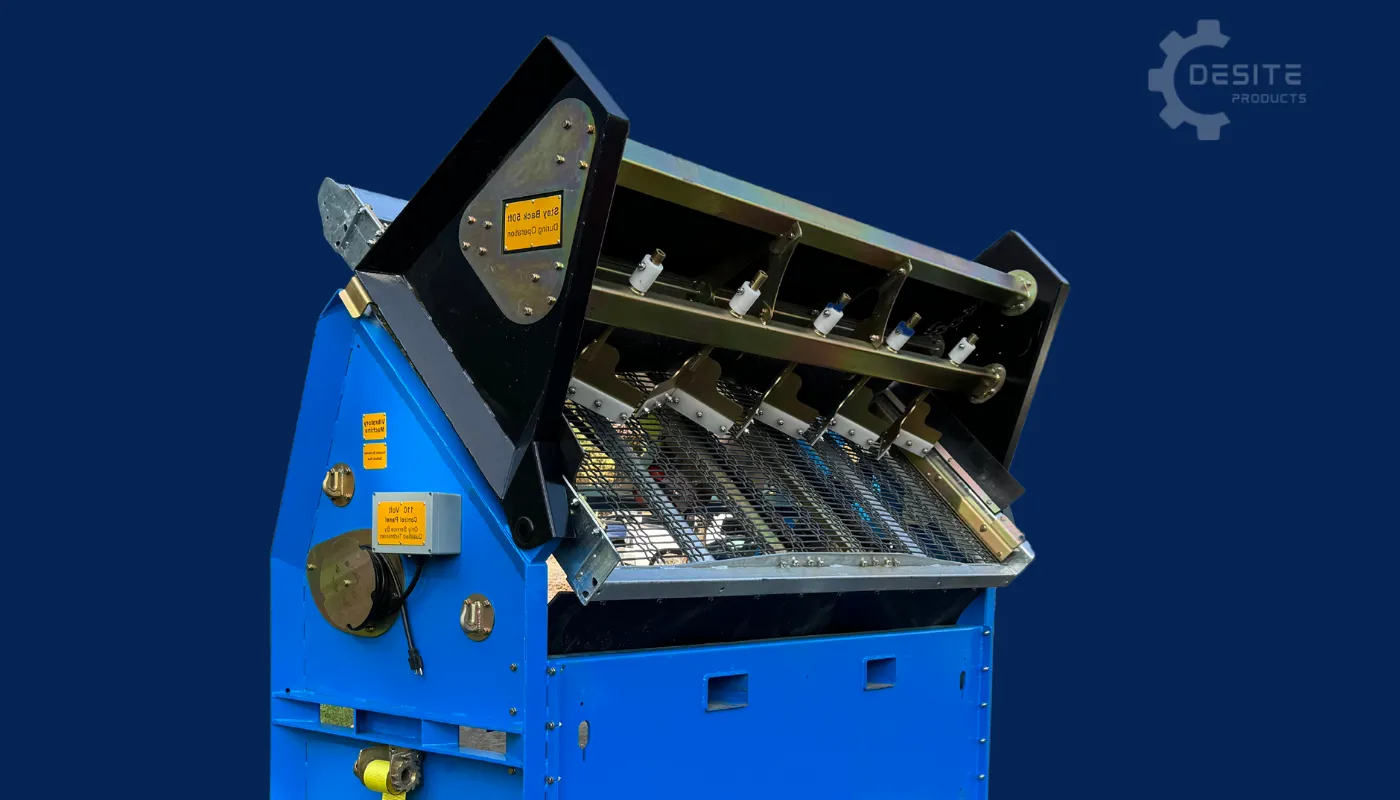 Feed deflector system detail