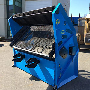 Proscreen SLG-78VF portable screener in action